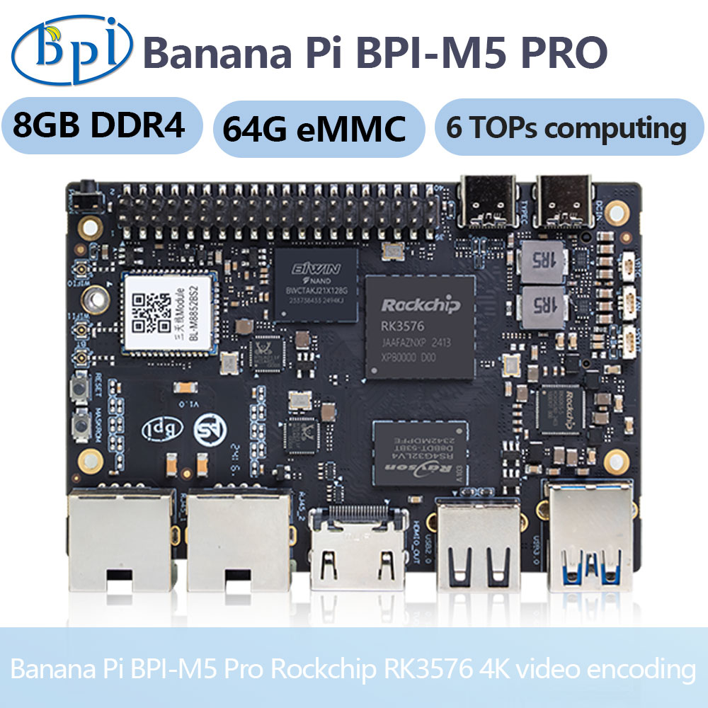 Banana Pi Bpi-m5 Pro Rockchip  - огляд і ціна Banana Pi Bpi-M5