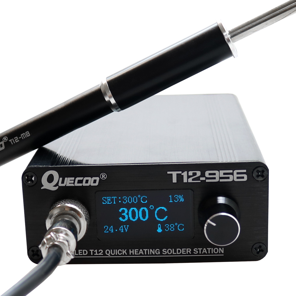 QUECOO T12-956 Soldering Digit - огляд і ціна Soldering Station T12 Oled